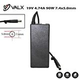 Valx LA-19075 19V 4.74A 90W 7.4x5.0 Laptop Adaptör