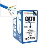 TeknoGreen TK-CAT06M Mavi 0.57mm 305mt Cat6 Kablo
