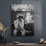 Decovetro Cam Tablo Cyberpunk Neon