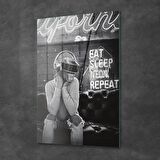 Decovetro Cam Tablo Cyberpunk Neon