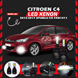 Citroen C4 2012-2017 Sis Farı Uyumlu Şimşek Etkili Led Xenon Light Series H11