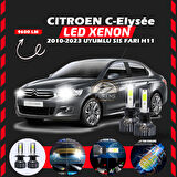 Citroen C-Elysee 2010-2023 Sis Farı Uyumlu Şimşek Etkili Led Xenon Pro Series H11