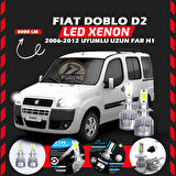 Fiat Doblo D2 2006-2012 Uzun Far Uyumlu Şimşek Etkili Led Xenon Performance Series H1