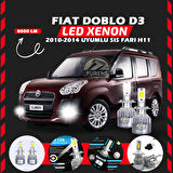 Fiat Doblo D3 2006-2012 Sis Farı Uyumlu Şimşek Etkili Led Xenon Performance Series H11