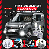 Fiat Doblo D4 2015-2023 Sis Farı Uyumlu Şimşek Etkili Led Xenon Performance Series H11