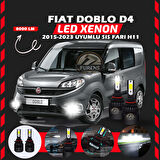 Fiat Doblo D4 2015-2023 Sis Farı Uyumlu Şimşek Etkili Led Xenon Light Series H11