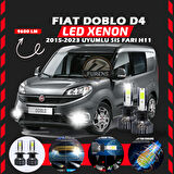 Fiat Doblo D4 2015-2023 Sis Farı Uyumlu Şimşek Etkili Led Xenon Pro Series H11