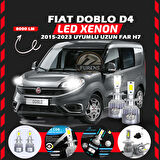 Fiat Doblo D4 2015-2023 Uzun Far Uyumlu Şimşek Etkili Led Xenon Performance Series H7