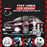 Fiat Linea 2007-2017 Sis Farı Uyumlu Şimşek Etkili Led Xenon Performance Series H1