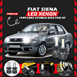 Fiat Siena 1999-2002 Kısa Far Uyumlu Şimşek Etkili Led Xenon Premium Series H7