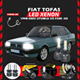 Fiat Tofaş Sis Farı Uyumlu Şimşek Etkili Led Xenon Premium Series H3