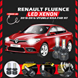 Renault Fluence 2010-2016 Kısa Far Uyumlu Şimşek Etkili Led Xenon Premium Series H7