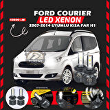 Ford Courier 2007-2014 Kısa Far Uyumlu Şimşek Etkili Led Xenon Premium Series H1