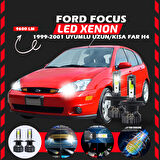 Ford Focus 1 1999-2001 Uzun-Kısa Uyumlu Şimşek Etkili Led Xenon Pro Series H4