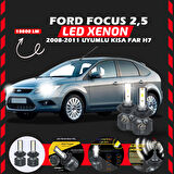 Ford Focus 2.5 2008-2011 Kısa Far Uyumlu Şimşek Etkili Led Xenon Premium Series H7