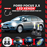 Ford Focus 2.5 2008-2011 Uzun Far Uyumlu Şimşek Etkili Led Xenon Pro Series H1