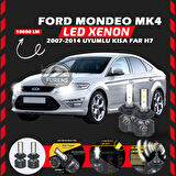 Ford Mondeo MK4 2007-2014 Kısa Far Uyumlu Şimşek Etkili Led Xenon Premium Series H7