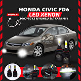 Honda Civic FD6 2007-2012 Sis Farı Uyumlu Şimşek Etkili Led Xenon Light Series H11