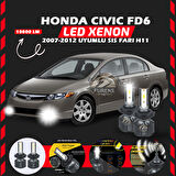 Honda Civic FD6 2007-2012 Sis Farı Uyumlu Şimşek Etkili Led Xenon Premium Series H11