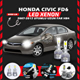 Honda Civic FD6 2007-2012 Uzun Far Uyumlu Şimşek Etkili Led Xenon Performance Series HB4