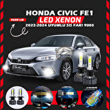 Honda Civic FE1 2022-2024 Sis Farı Uyumlu Şimşek Etkili Led Xenon Pro Series H9005