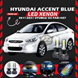 Hyundai Accent Blue 2011-2021 Sis Farı Uyumlu Şimşek Etkili Led Xenon Pro Series H27