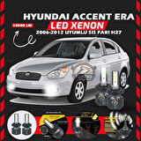 Hyundai Accent Era 2006-2012 Sis Farı Uyumlu Şimşek Etkili Led Xenon Premium Series H27