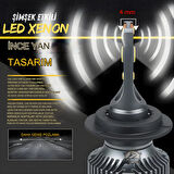 Hyundai Accent Era 2006-2012 Uzun-Kısa Far Uyumlu Şimşek Etkili Led Xenon Premium Series H4