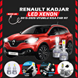 Renault Kadjar 2015-2020 Kısa Far Uyumlu Şimşek Etkili Led Xenon Performance Series H7