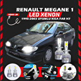 Renault Megane 1 1995-2003 Kısa Far Uyumlu Şimşek Etkili Led Xenon Performance Series H7