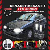 Renault Megane 1 1995-2003 Uzun Far Uyumlu Şimşek Etkili Led Xenon Premium Series H1