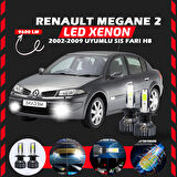 Renault Megane 2 2002-2009 Sis Farı Uyumlu Şimşek Etkili Led Xenon Pro Series H8