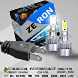 Renault Megane 4 2016-2021 Uzun Far Uyumlu Şimşek Etkili Led Xenon Performance Series H7