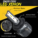 Renault Megane 4 2016-2021 Uzun Far Uyumlu Şimşek Etkili Led Xenon Premium Series H7