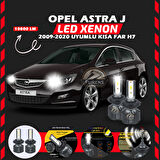 Opel Astra J 2009-2020 Kısa Far Uyumlu Şimşek Etkili Led Xenon Premium Series H7