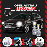 Opel Astra J 2009-2020 Uzun Far Uyumlu Şimşek Etkili Led Xenon Performance Series H7