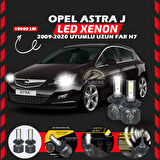 Opel Astra J 2009-2020 Uzun Far Uyumlu Şimşek Etkili Led Xenon Premium Series H7