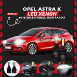 Opel Astra K 2015-2023 Kısa Far Uyumlu Şimşek Etkili Led Xenon Light Series H7