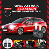 Opel Astra K 2015-2023 Kısa Far Uyumlu Şimşek Etkili Led Xenon Premium Series H7