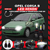 Opel Corsa B 1993-2000 Uzun - Kısa Uyumlu Şimşek Etkili Led Xenon Light Series H4
