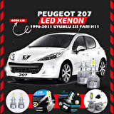 Peugeot 207 1996-2011 Sis Farı Uyumlu Şimşek Etkili Led Xenon Performance Series H11