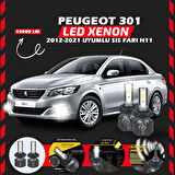 Peugeot 301 2012-2021 Sis Farı Uyumlu Şimşek Etkili Led Xenon Premium Series H11