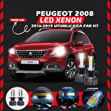 Peugeot 2008 2016-2019 Kısa Far Uyumlu Şimşek Etkili Led Xenon Pro Series H7