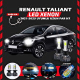 Renault Taliant 2021-2023 Uzun Far Uyumlu Şimşek Etkili Led Xenon Pro Series H7
