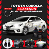 Toyota Corolla 2013-2018 Kısa Far Uyumlu Şimşek Etkili Led Xenon Light Series H11