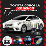 Toyota Corolla 2013-2018 Kısa Far Uyumlu Şimşek Etkili Led Xenon Pro Series H11