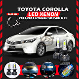 Toyota Corolla 2013-2018 Sis Farı Uyumlu Şimşek Etkili Led Xenon Pro Series H11
