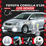 Toyota Corolla E120 2004-2006 Sis Farı Uyumlu Şimşek Etkili Led Xenon Performance Series H11