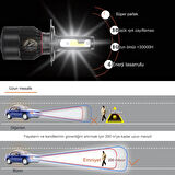 ZERON Light Series H4 Led Xenon Şimşek Etkili Led Xenon Led Ampul