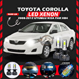 Toyota Corolla 2008-2012 Kısa Far Uyumlu Şimşek Etkili Led Xenon Pro Series HB4